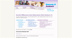Desktop Screenshot of diakonie-ansbach.de